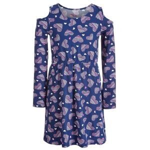 Epic Threads Big Kid Girls Cold Shoulder Heart Print Dress Size S